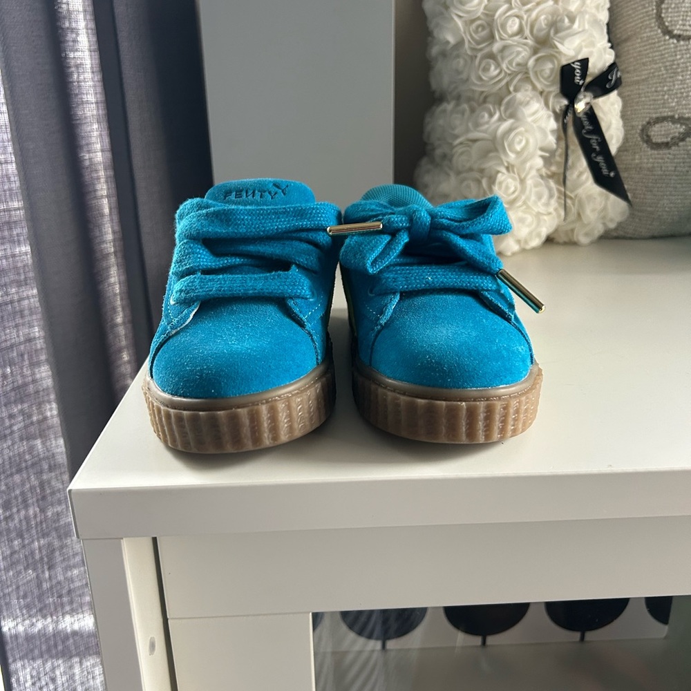 Puma Fenty Rihanna Vibrant Teal Kids Sneakers